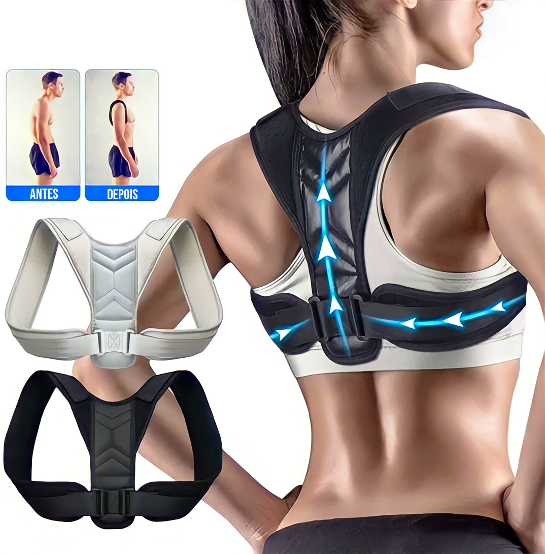 Corretor postural magnético ajustavel
