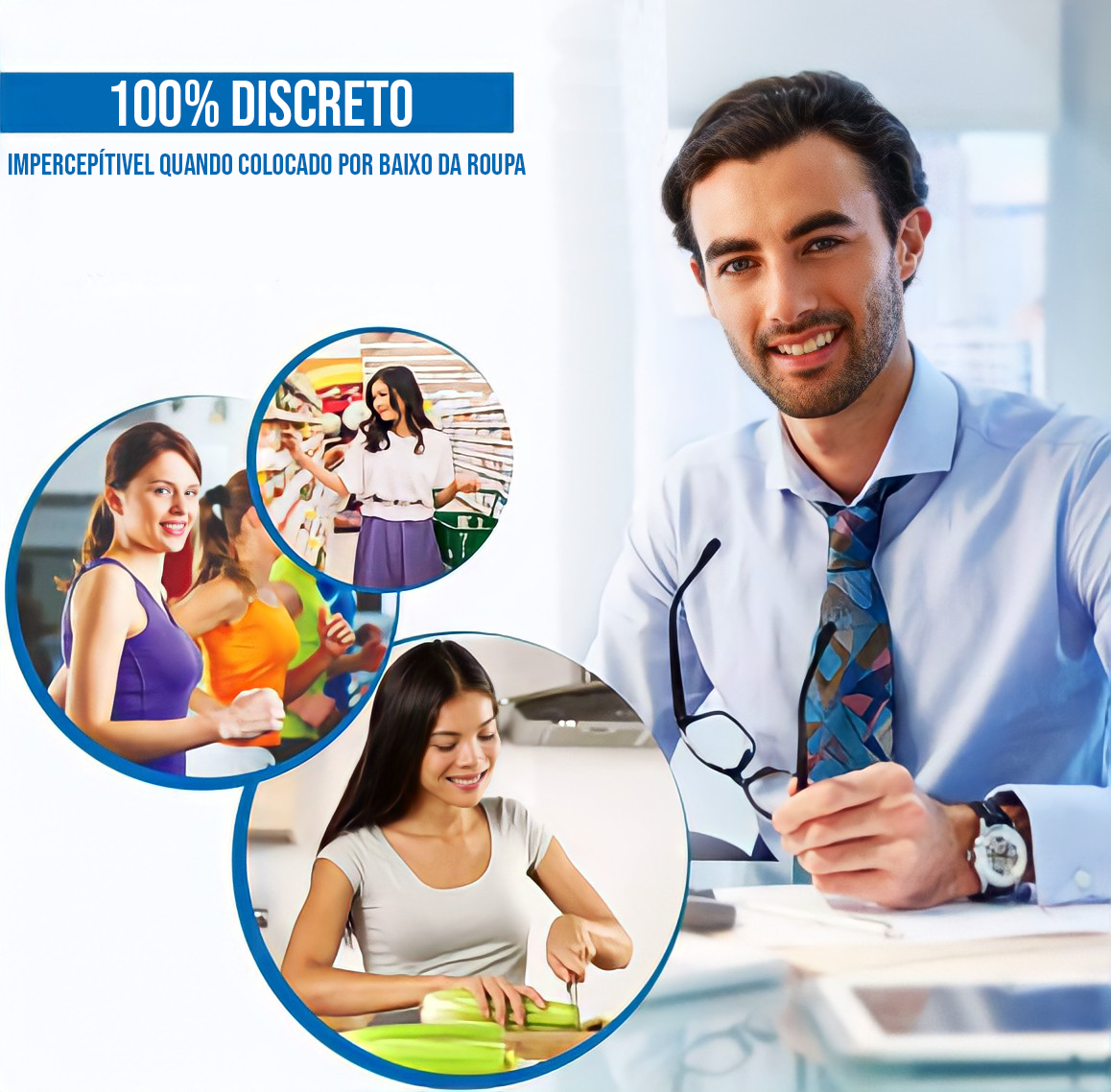 Corretor postural magnético ajustavel
