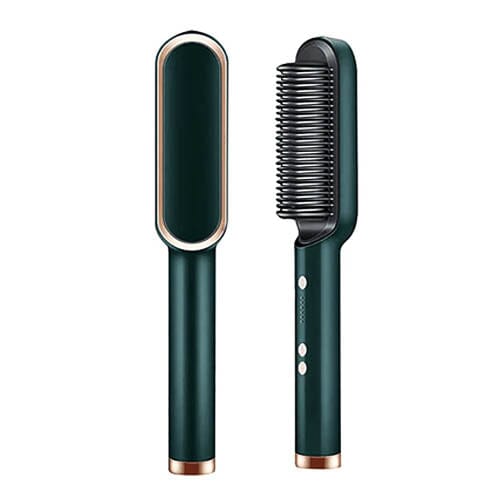 Escova Alisadora de Cabelos Bivolt 5 em 1 MultiGlam Chapinhas Direct Ofertas Verde